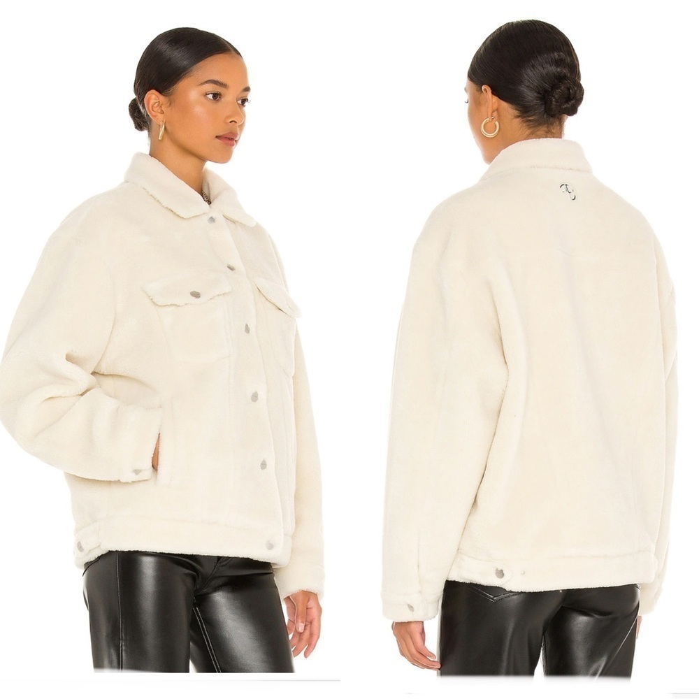 ANINE BING Rory oversized faux shearling jacket - Picture 2 of 4